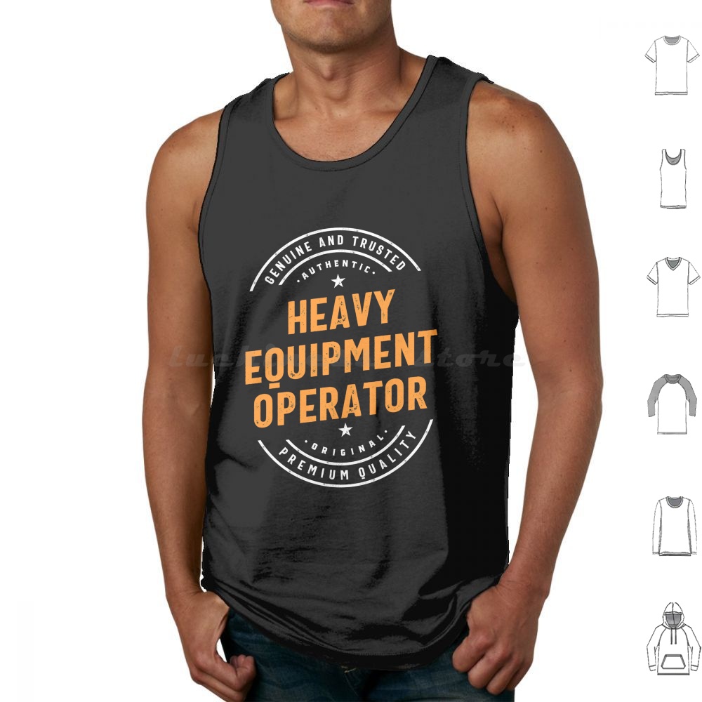 Heavy Equipment Jobs - Koszulki bez rękawów dla operatorów maszyn