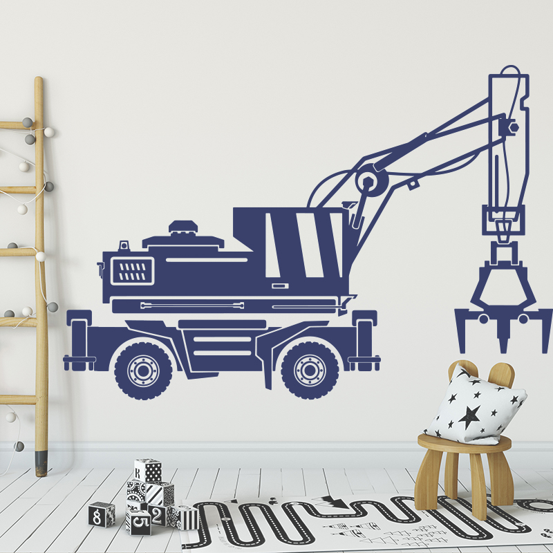 Heavy Equipment Stickers - Duża konstrukcja Samochód Koparka Ciężarówka Naklejka
