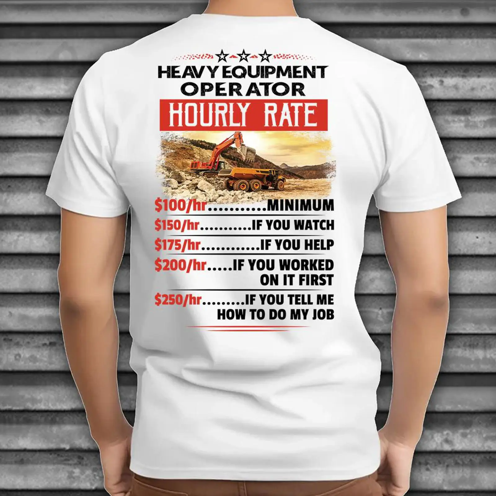 Heavy Equipment Jobs - Koszulka z zabawnym, sarkastycznym motywem dla