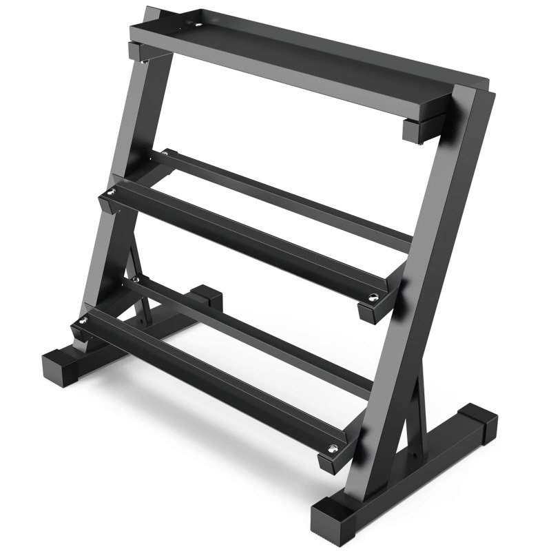 Heavy Equipment Gym - 3-poziomowy stojak na hantle, pojemność 8