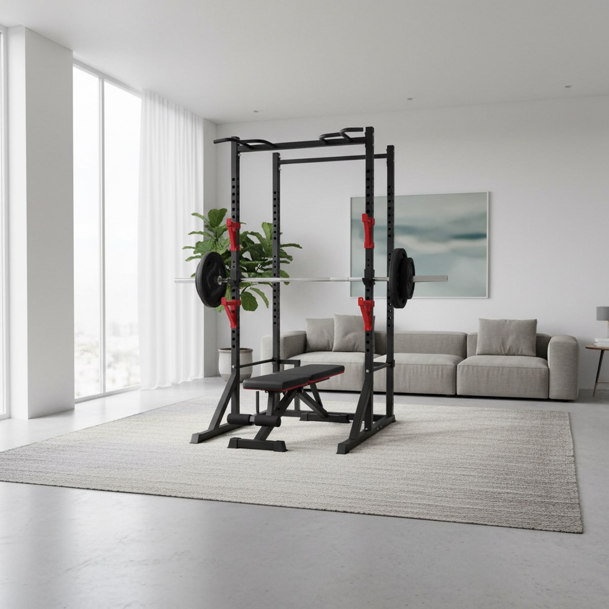 Regulowany stojak do ćwiczeń z – Heavy Equipment Gym recenzja i cena