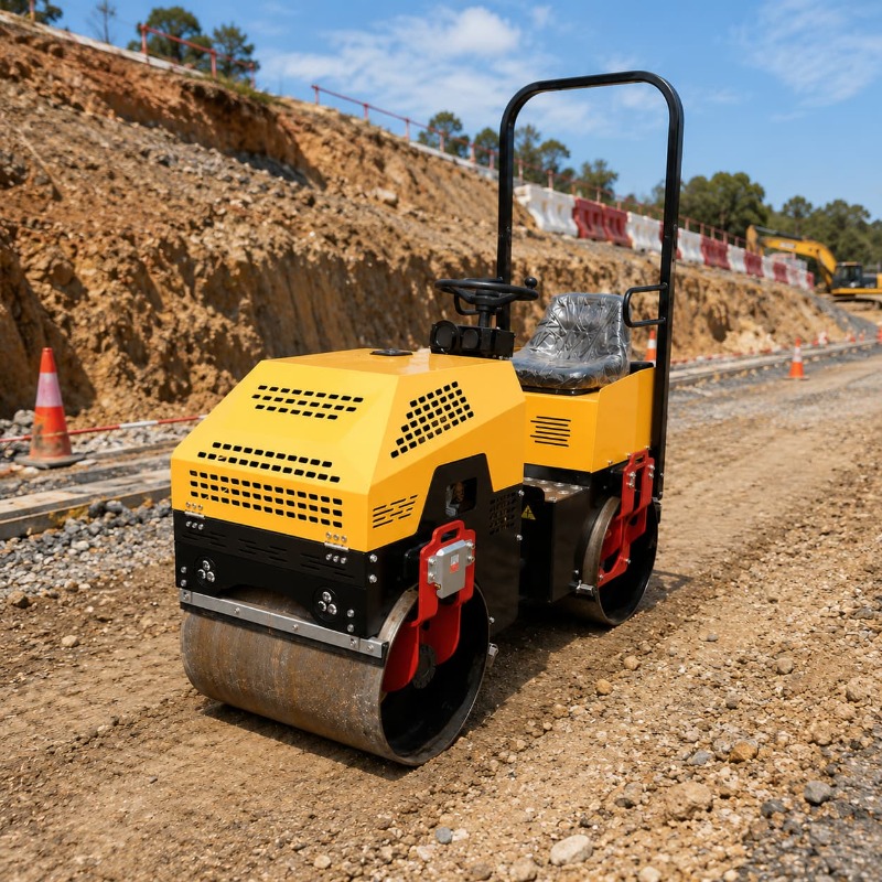 Walec wibracyjny dwubębnowy, m – Heavy Equipment For Construction recenzja i cena