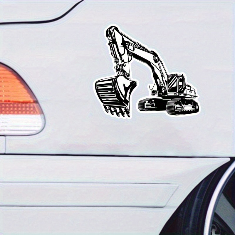Czarno-biała kreskówkowa nakle – Heavy Equipment Stickers recenzja i cena